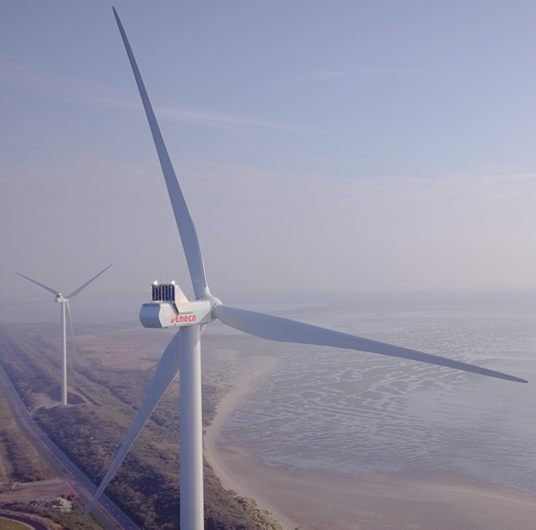 Een windturbine van Eneco