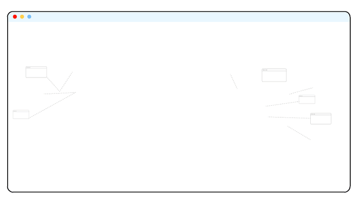 Retail samenwerking illustratie.