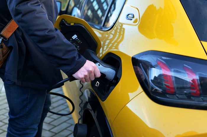 tanken van elektrische auto