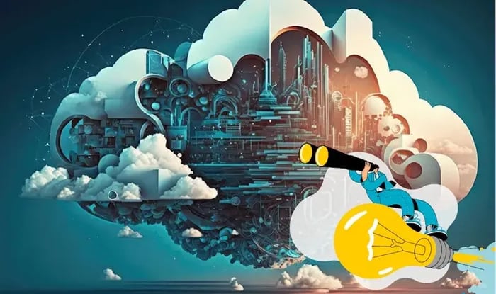 Visualisatie cloud innovatie