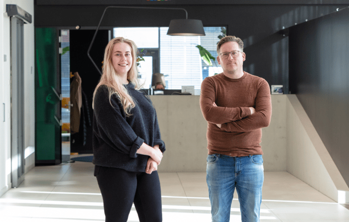 Twee collega's in de hal want Conclusion.