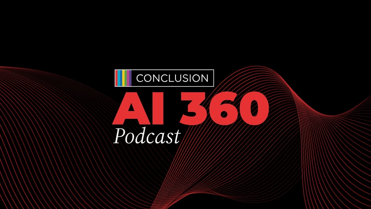 Illustratie van AI 360 podcast in tekst