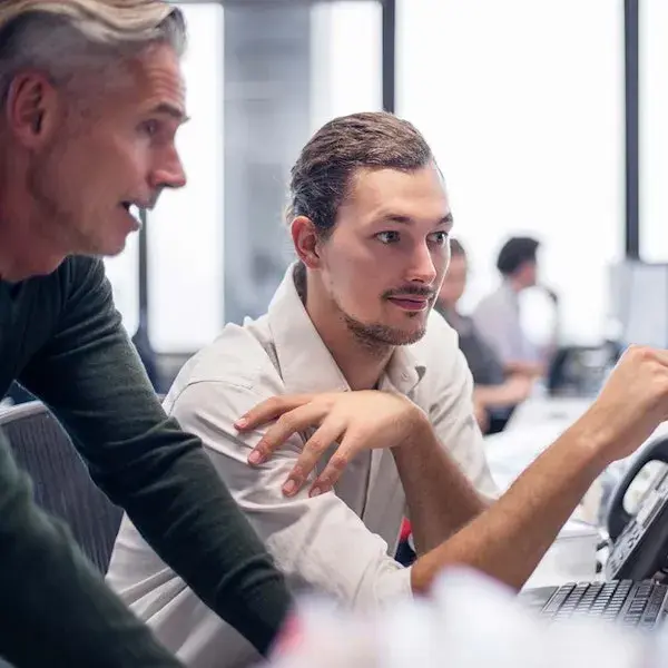 colleagues discussing