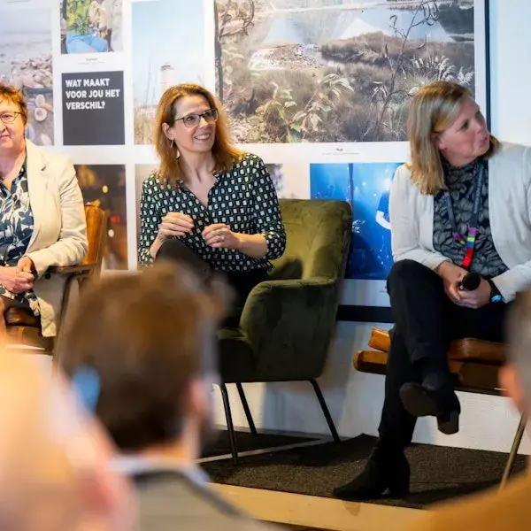 Foto van lachende vrouw